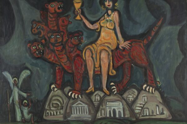 Adam Kossowski_Ladacznica babilońska_płótno_olej_kolekcja MAW